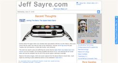 Desktop Screenshot of jeffsayre.com
